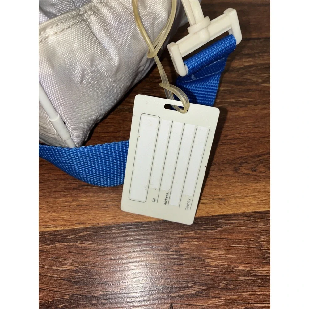 Vintage Adidas Stefan Edberg Tennis Racket Bag White Blue Purple 90s Retro